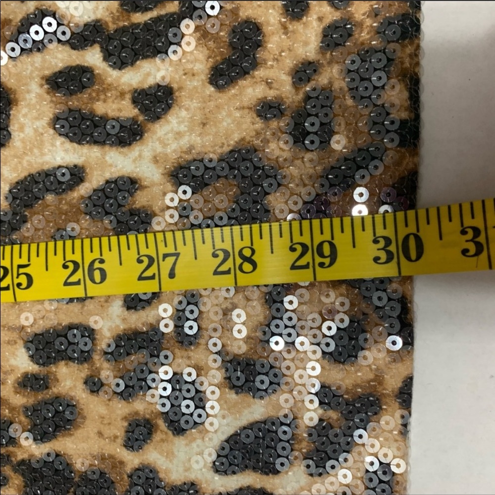 K.Jordan Sequin Leopard and Black Mesh Top - Picture 5 of 5